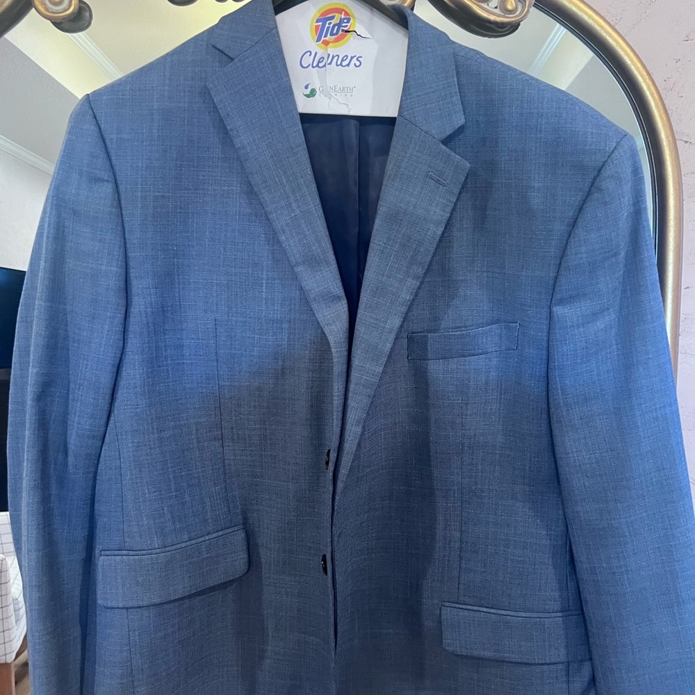 Ralph Lauren Blue Sport Coat with Notch Lapel